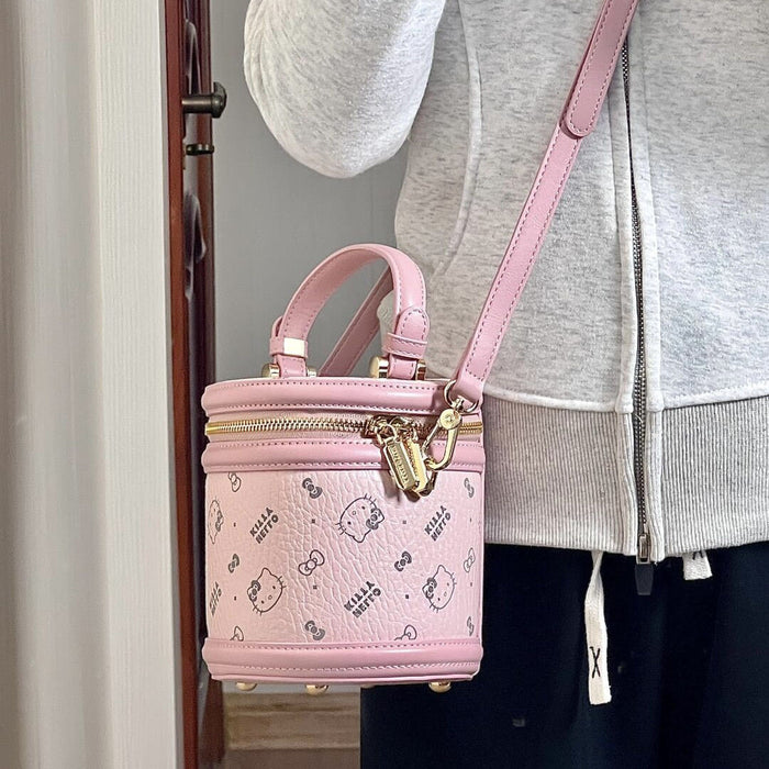 Wholesale Women' s Classic-Print Bucket Crossbody Bag