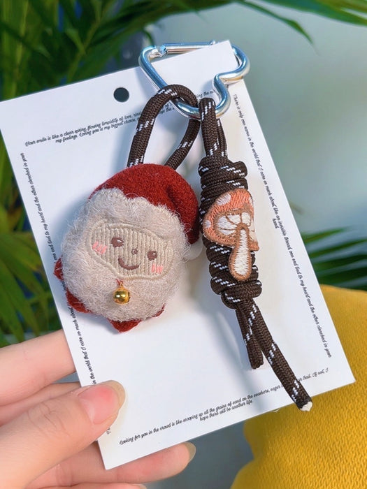 Wholesale Christmas Plush Keychain Bag Charm – Cute Santa and Tree Design Holiday Gift Accessory
