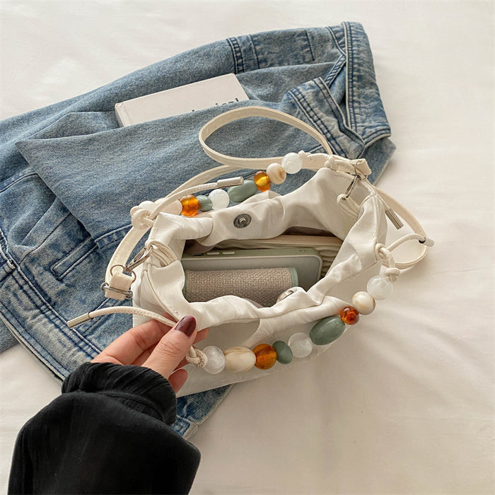 Wholesale New stylish and versatile crossbody bag, fashionable hand-held bucket bag