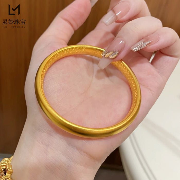 Wholesale Vintage Bracelet Solid Matte Solid Ring Open Bracelet