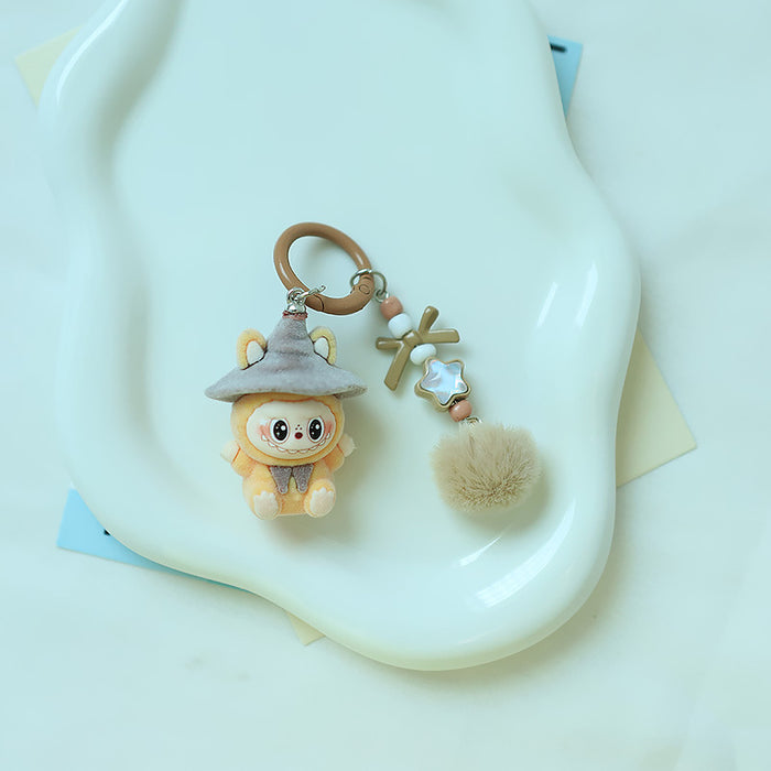 Wholesale Flocking wizard key chain pendant cute doll accessories mobile phone accessories pendant