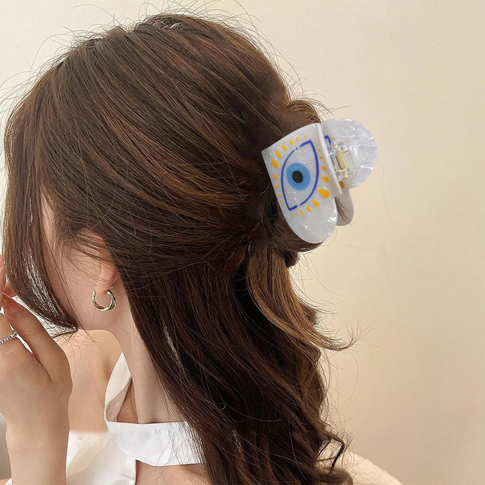 Wholesale Devil' s Eye Hair Clip Retro Blue Eyes Fatima' s Palm Grip  Evil Eye Headpiece