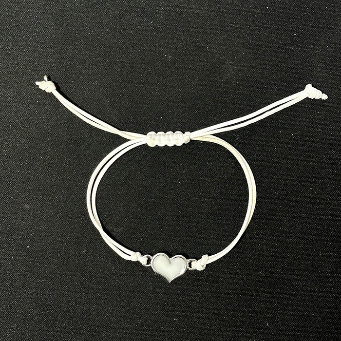 Wholesale Glowing heart-shaped luminous lucky knot braided bracelet for couples