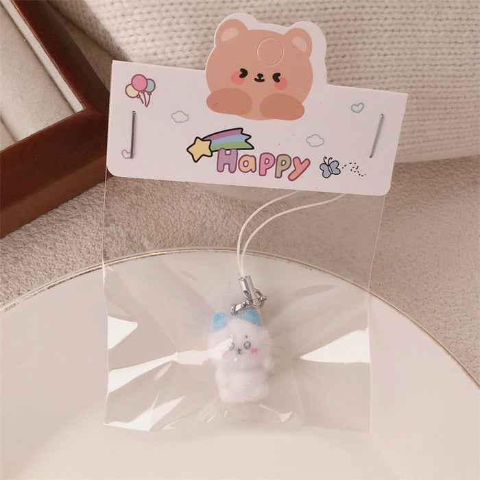 Wholesale Flocking Resin Bear Pendant Cute Pendant Bag Keychain Decorative Accessories