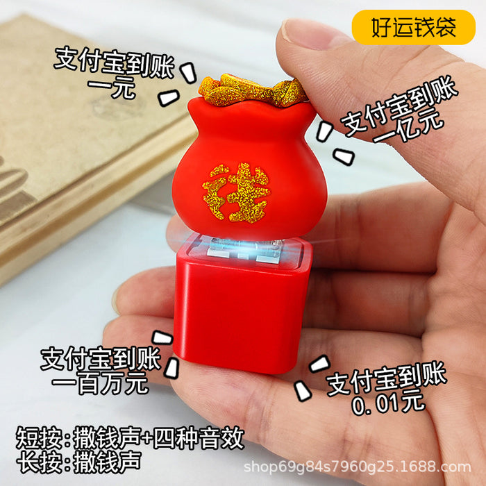 Wholesale Button press creative pendant cute style keychain decompression toy