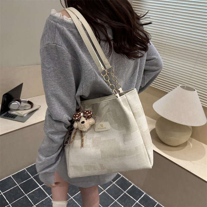 Wholesale Urban Simplicity Tote Bag - Fashion Pu Shoulder Bag for Women Daily Matching Accessory