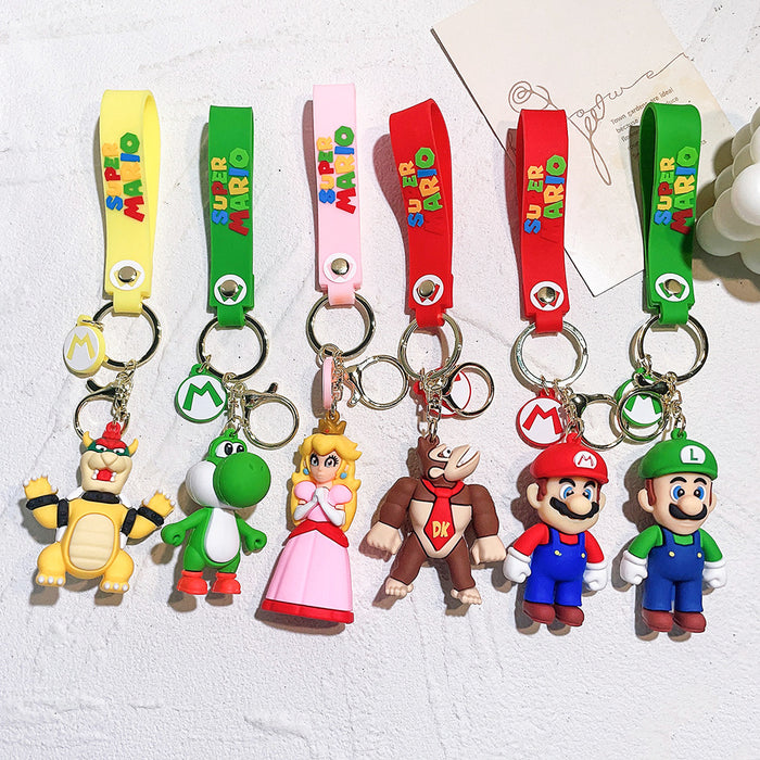 Wholesale Cartoon Game Silicone Keychain JDC-KC-Qiwei036