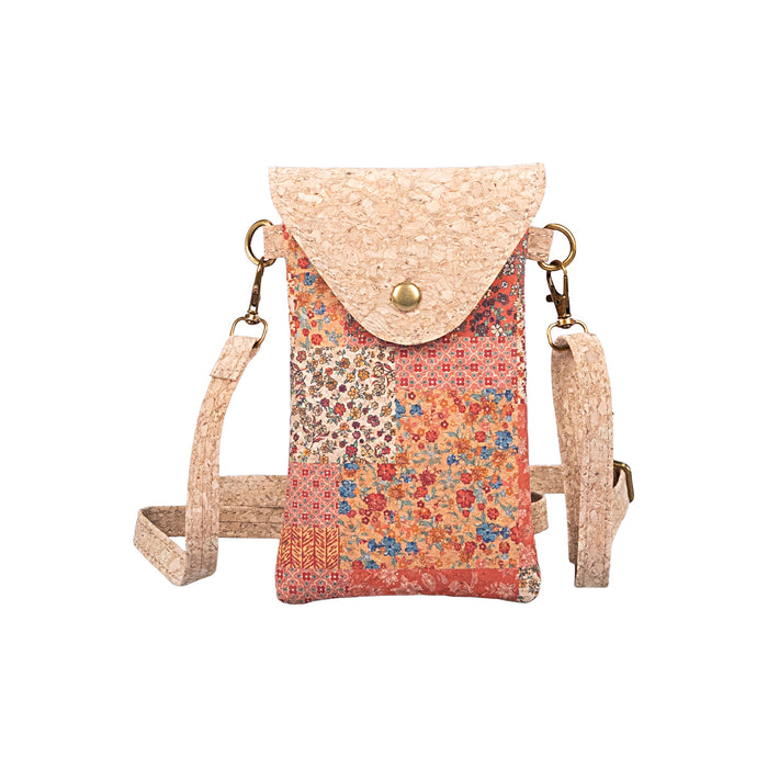 Wholesale Vintage Ethnic Style Cotton Linen Crossbody Phone Bag with Plaid Design MOQ≥10