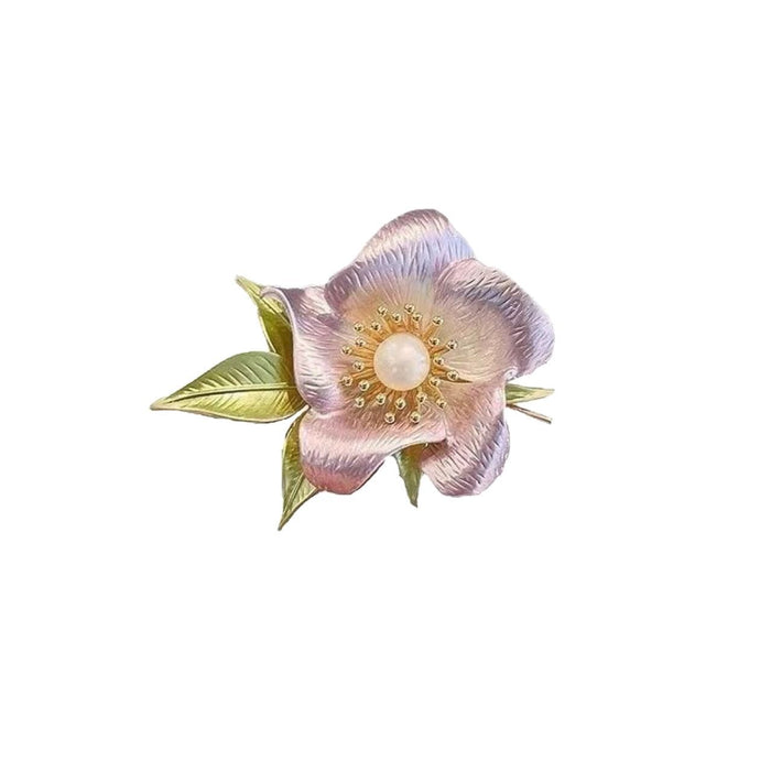 Wholesale Hand-Painted Camellia Brooch