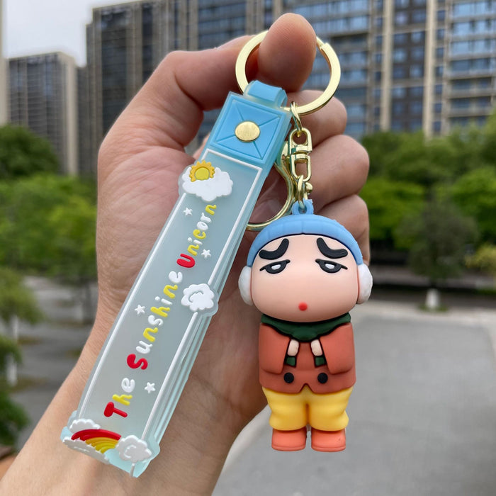 Wholesale Keychain cartoon exquisite cute backpack pendant key car keychain ring