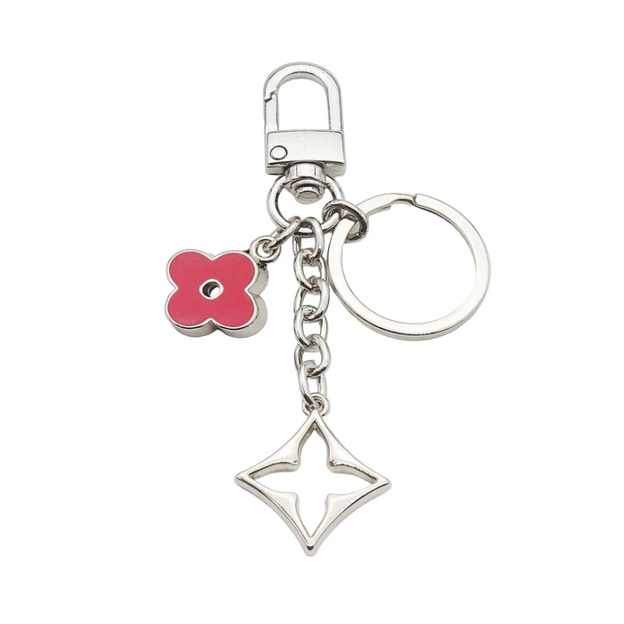 Wholesale Four-leaf clover bag charm metal keychain