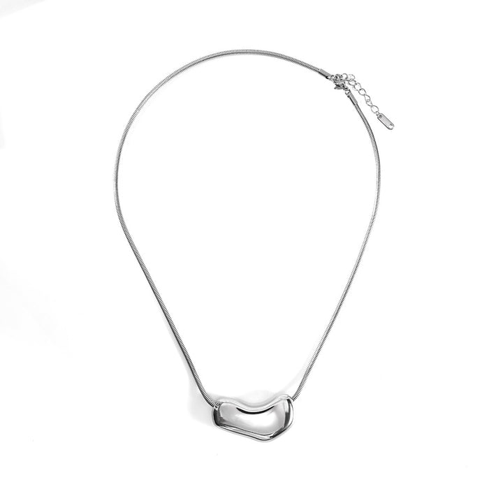 Wholesale Fashionable new personalized irregular high-end stainless steel necklace with color preservation electroplating