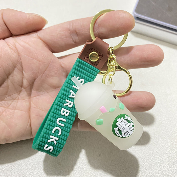 Wholesale Keychain doll car pendant doll bag milk tea cup key chain