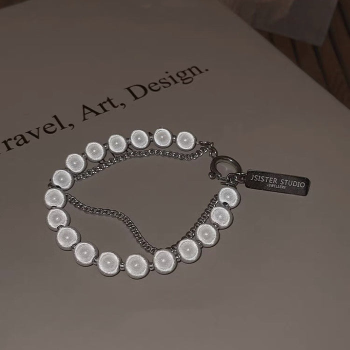 Wholesale Double Layer Reflective Beads Bracelet JDC-BT-YiMo005