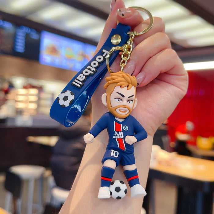 Wholesale Cartoon Football World Cup Star Keychain