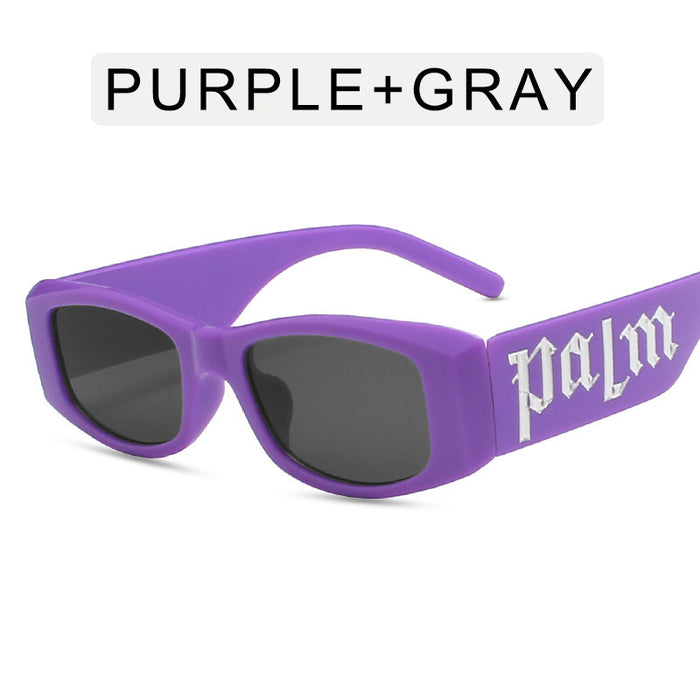 Wholesale Black box punk letter fashion sunglasses, high-end sunglasses