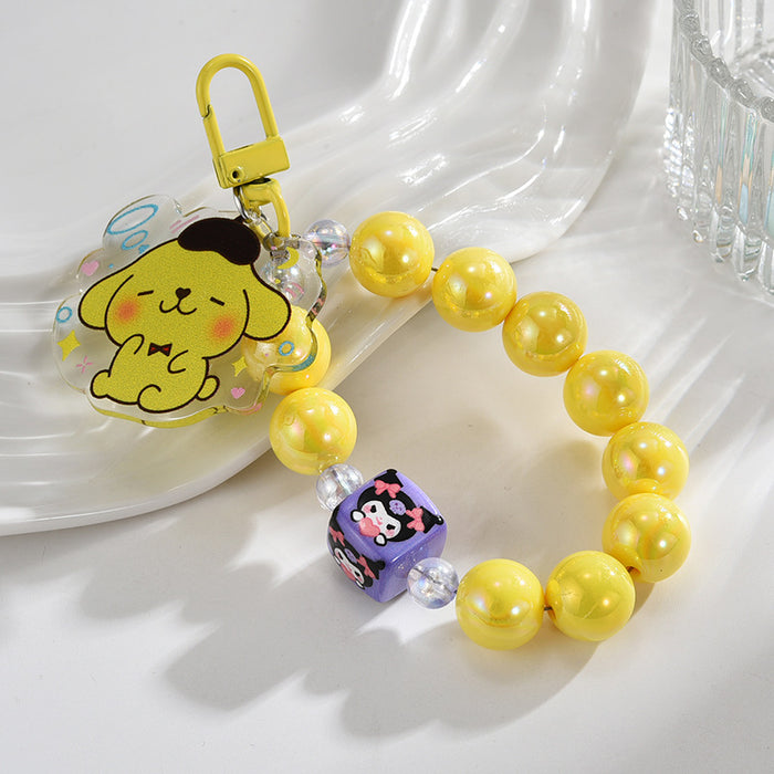 Wholesale DIY Rabbit and Bear Beaded Keychains
