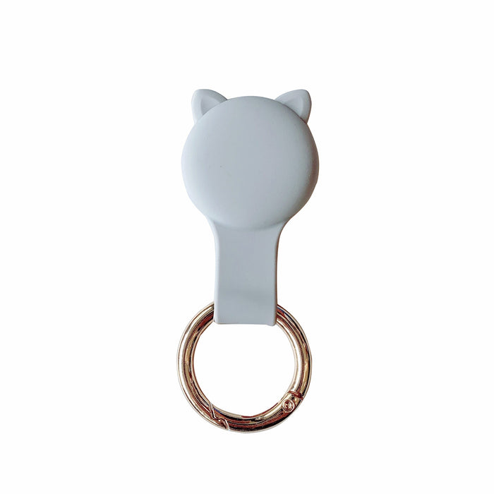 Wholesale PVC Tracking Anti-lost Artifact Soft Bear Ears Protective Cover Keychain JDC-KC-BLT001