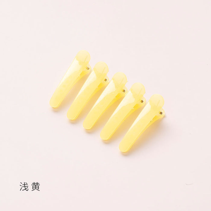 Wholesale  color  clip jelly color hair clip color translucent small clip 3.5cm plastic hair clip Accessories