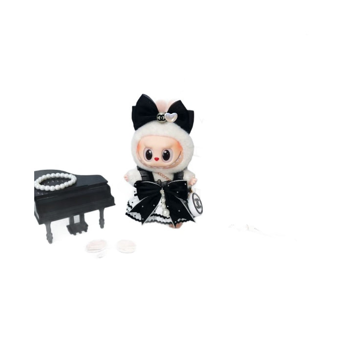 Wholesale Clothes Accessible Cute black and white skirt suit for three generations