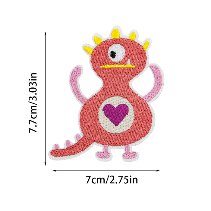 Wholesale Small Monster Embroidered Cloth DIY Patches