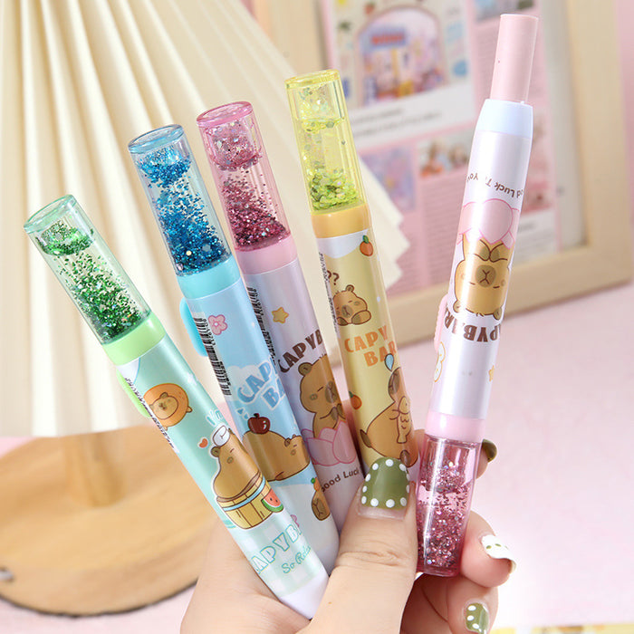 Wholesale Kapibala push-pull eraser quicksand capybara altered clean