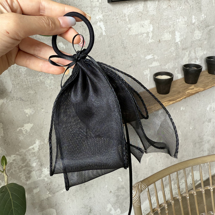 Wholesale Mesh Ribbon Bow Hair Tie 2025 New Headband Ball Hair Accessories