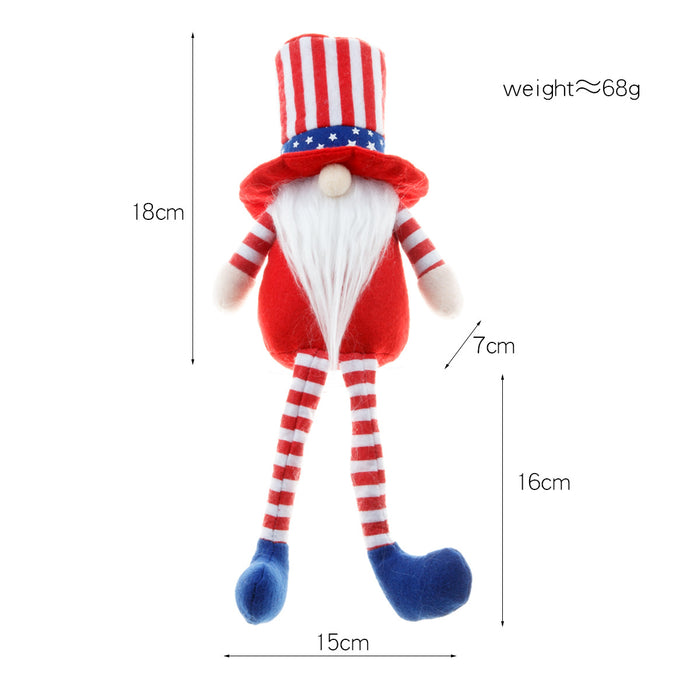 Wholesale New National Day Long Leg Elderly Doll Festival Decoration