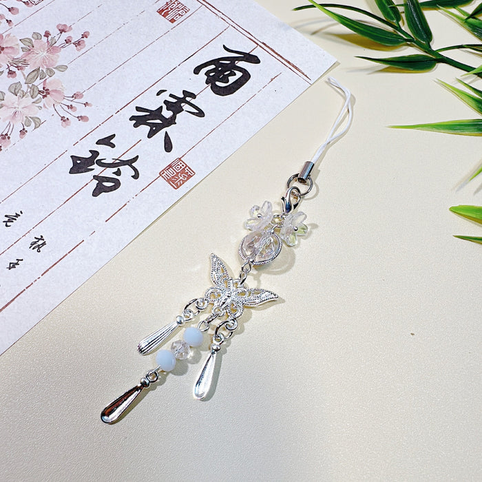 Wholesale Butterfly Hanging Chain Mobile Phone Beaded Hanging Chain