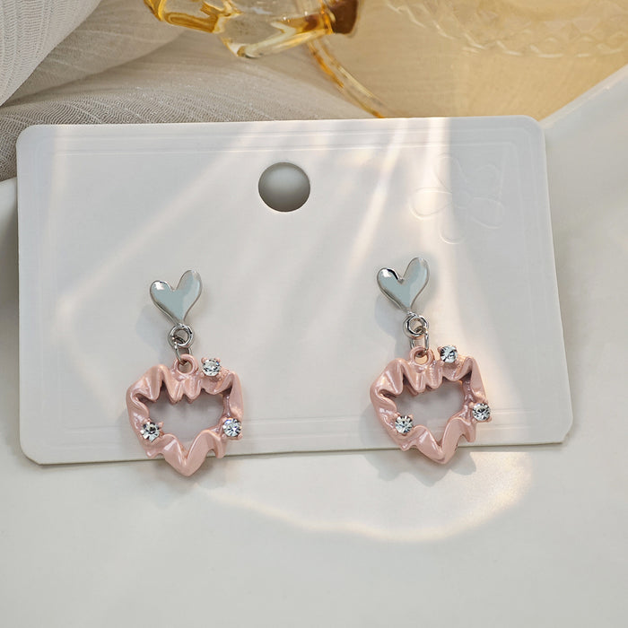 Wholesale Silver Butterfly Tassel Earrings High-end Earrings Elegant Diamond Pearl Long Earrings