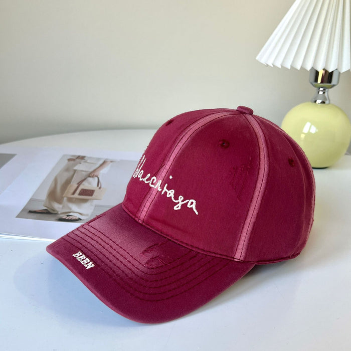Wholesale New versatile baseball cap with enlarged and deepened high-end feel, perforated soft top duckbill cap, thin design