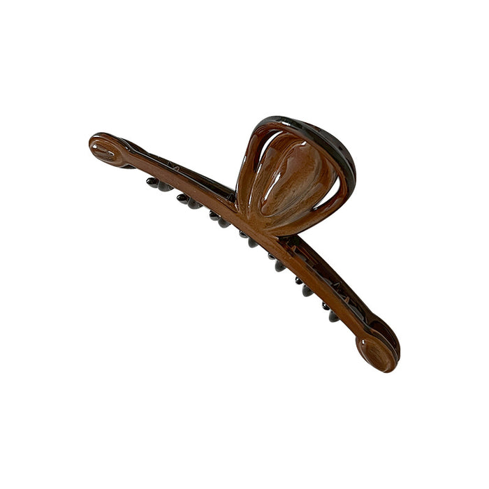 Wholesale Amber antique style oil painting hair clip, women's back of the head, new style with large shark clip, high-end hair accessory