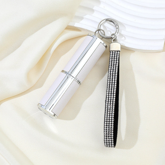 Wholesale Perfume Bottle Leather 8ml Twist Press Keychain JDC-KC-ZY040