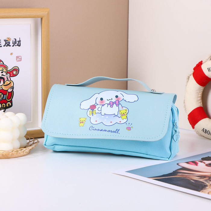 Wholesale Cartoon Stress-Relief Large Capacity Double-Layer Pencil Case