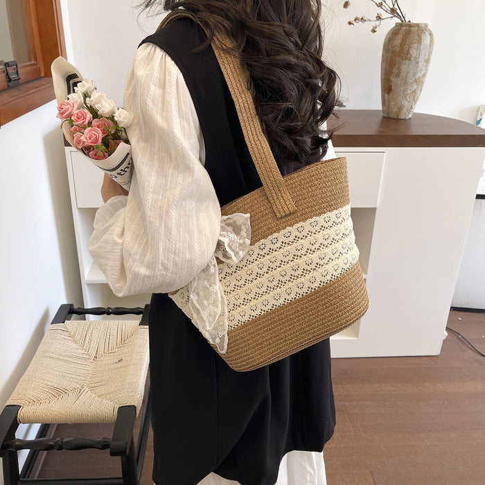 Wholesale Polyester Woven Tote Bag Urban Minimalist Handbag