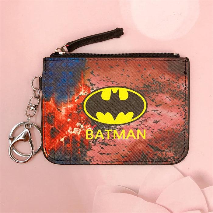 Wholesale PU Cartoon Printing with Key Ring Coin Card Holder JDC-WT-YaLL014