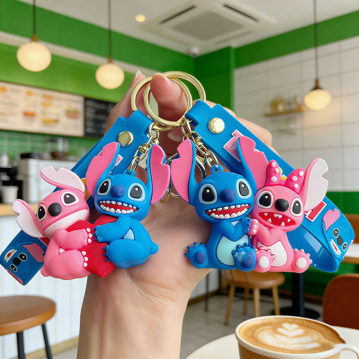 Wholesale Decorative Silicone PVC Cartoon Keychain Car Key Accessory Boutique Gift MOQ≥2