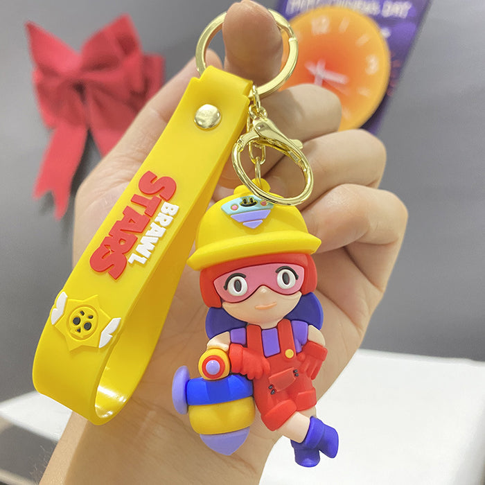 Wholesale Cute PVC cartoon character keychains