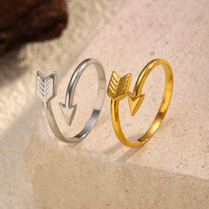Wholesale Titanium Steel Cupid' s Arrow Ring