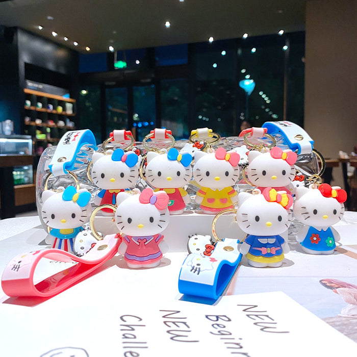 Wholesale Creative keychain cartoon car keychain book bag decoration