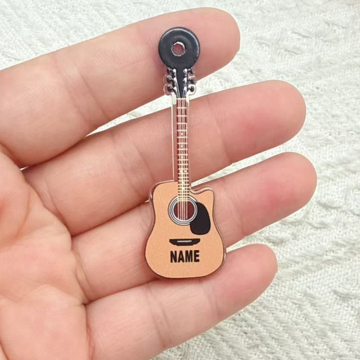 Wholesale 10 PCS Colorful acrylic guitar accessory charms