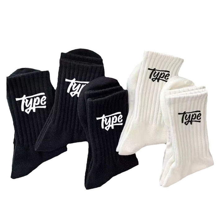 Wholesale Socks men's mid length stockings men's anti odor and sweat absorbing men's socks casual sports men's long tube