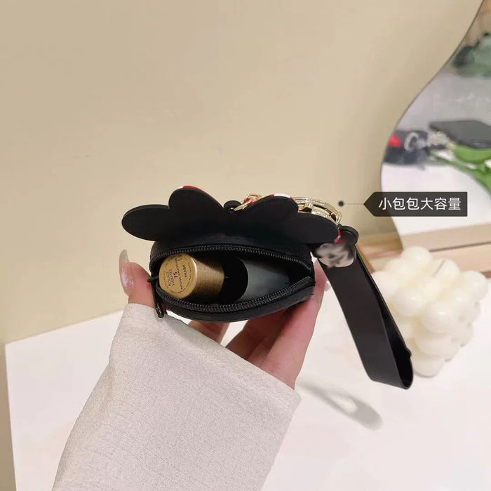 Wholesale Fashion Silicone Cartoon Coin Purse With Zipper Transparent Small Wallet Pendant