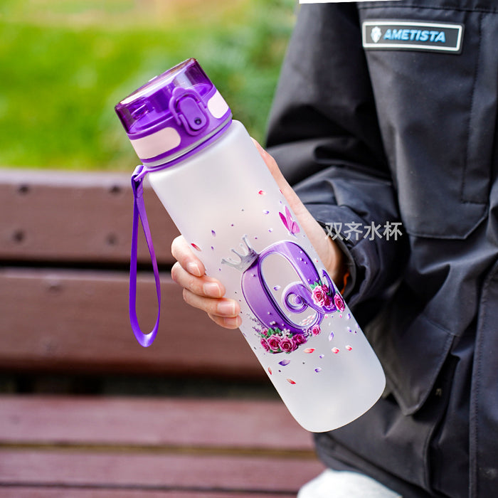 Wholesale Simple letter water bottle