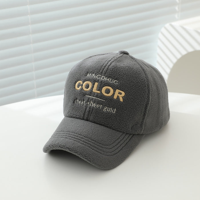 Wholesale Stylish Kids Baseball Cap Fleece Lined Warm Unisex Autumn Winter Toddler Hat