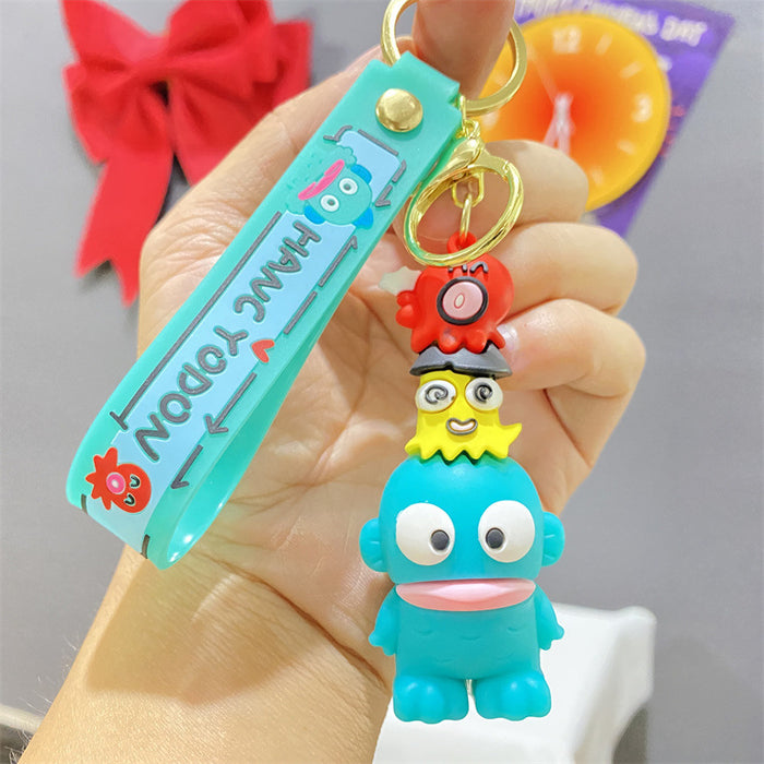 Wholesale Clown fish PVC key chain cute couple doll car key chain bag pendant