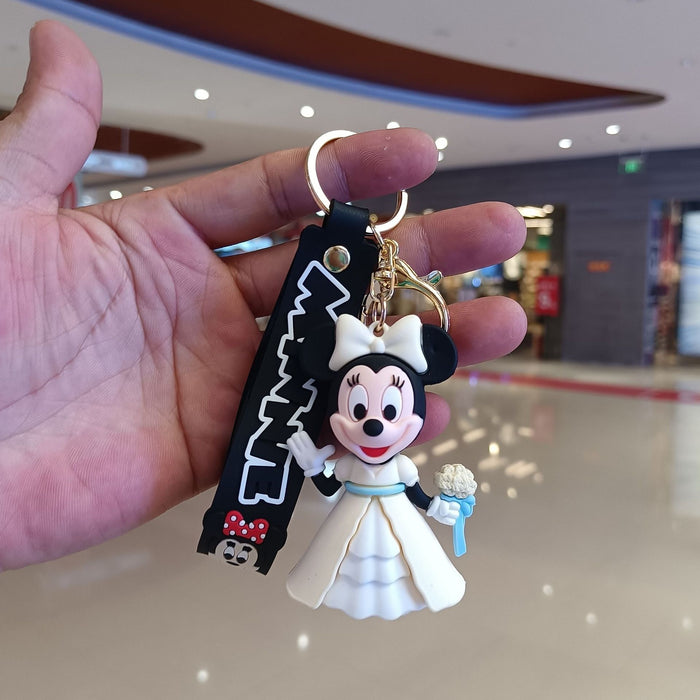 Wholesale Cartoon Silicone Doll Keychain JDC-KC-KuangK041