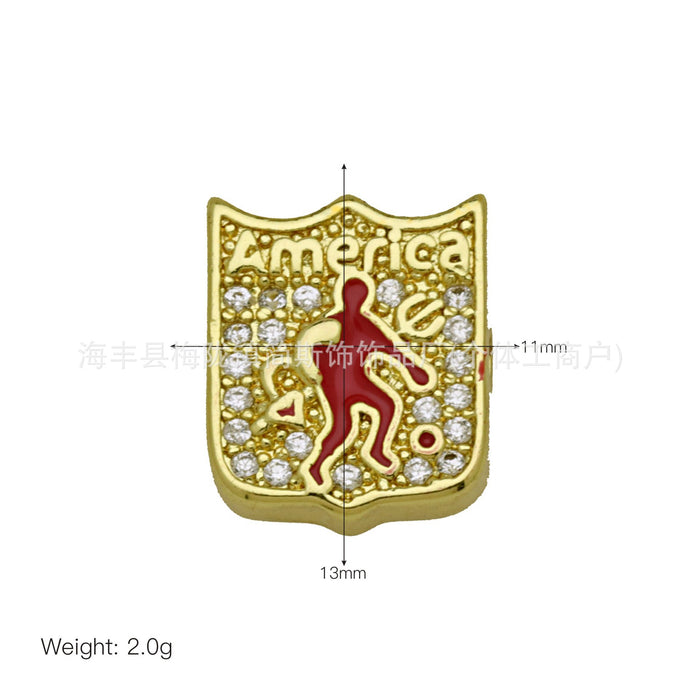 Wholesale Football Team Logo Pendant Charms