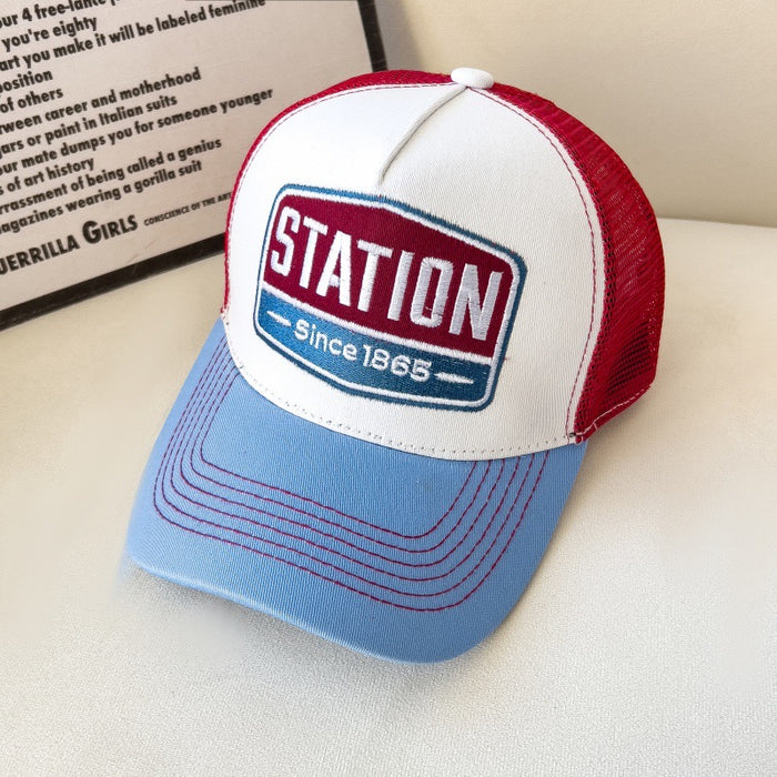 Wholesale Baseball Cap Hip-Hop Mesh Breathable Large Brim Peaked Cap for Adults