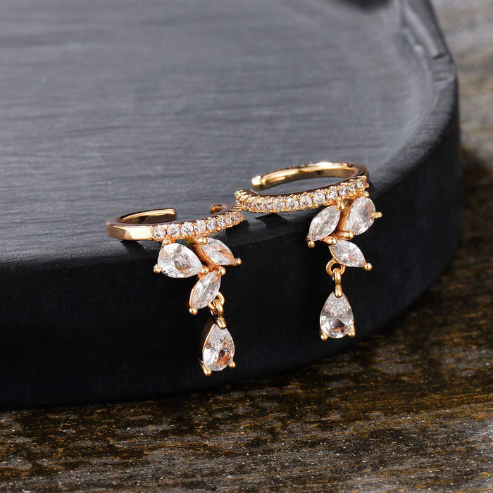 Wholesale Ear bone clip with stylish design and chain style ear clip without ear holes